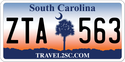 SC license plate ZTA563