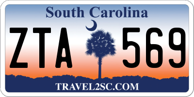 SC license plate ZTA569