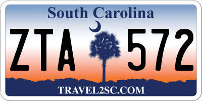 SC license plate ZTA572