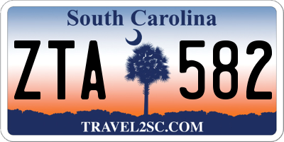 SC license plate ZTA582