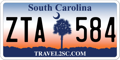 SC license plate ZTA584