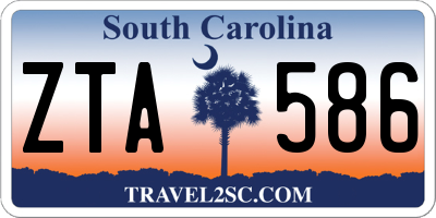 SC license plate ZTA586