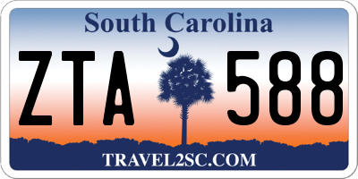SC license plate ZTA588