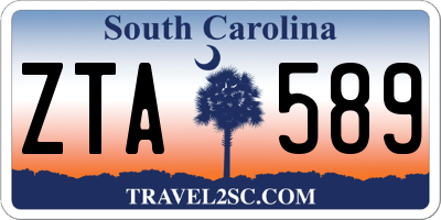 SC license plate ZTA589