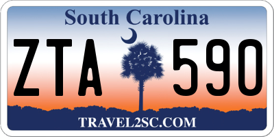 SC license plate ZTA590