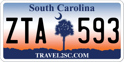 SC license plate ZTA593