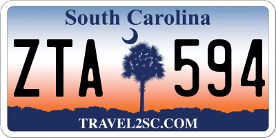SC license plate ZTA594