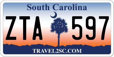 SC license plate ZTA597