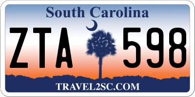SC license plate ZTA598