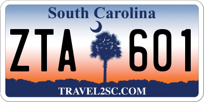 SC license plate ZTA601