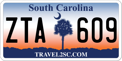SC license plate ZTA609