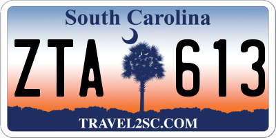 SC license plate ZTA613