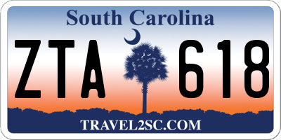 SC license plate ZTA618
