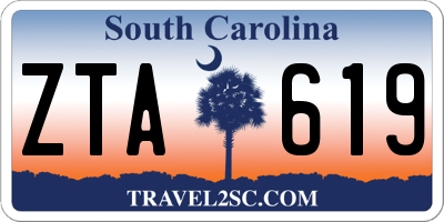 SC license plate ZTA619