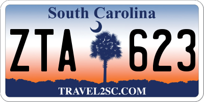 SC license plate ZTA623