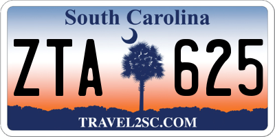 SC license plate ZTA625