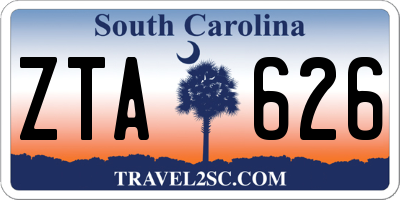 SC license plate ZTA626