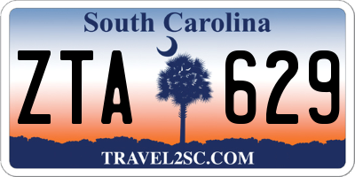SC license plate ZTA629