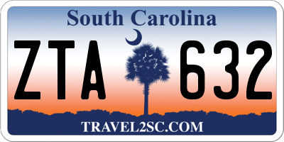 SC license plate ZTA632