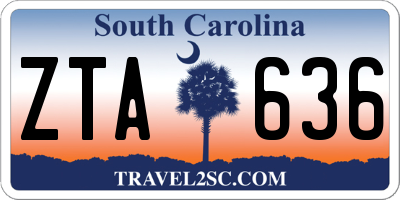 SC license plate ZTA636