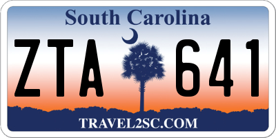 SC license plate ZTA641
