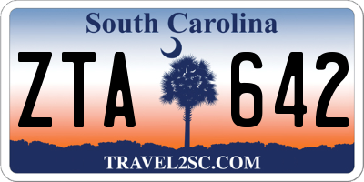 SC license plate ZTA642