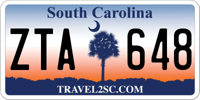 SC license plate ZTA648