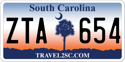 SC license plate ZTA654