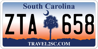 SC license plate ZTA658