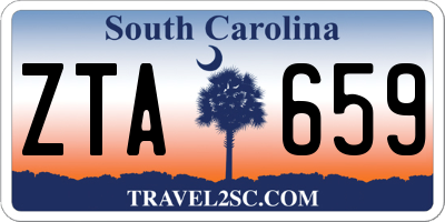 SC license plate ZTA659