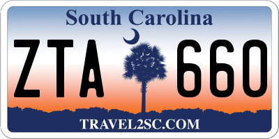 SC license plate ZTA660