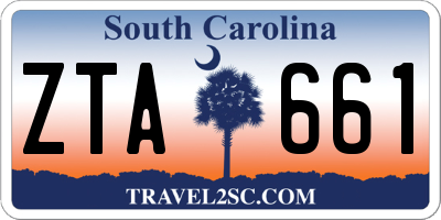 SC license plate ZTA661