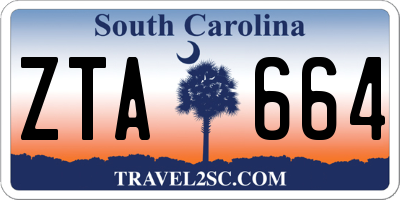 SC license plate ZTA664
