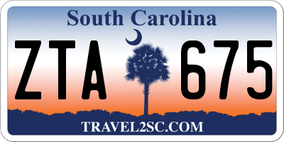SC license plate ZTA675