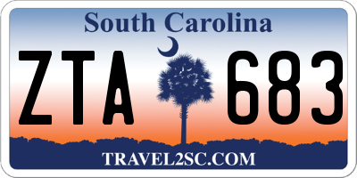 SC license plate ZTA683