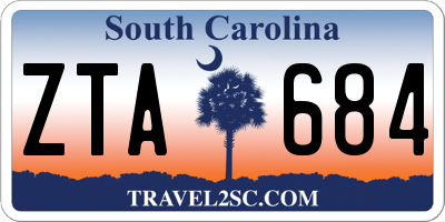 SC license plate ZTA684