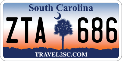 SC license plate ZTA686
