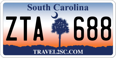 SC license plate ZTA688