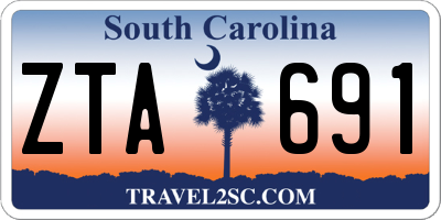 SC license plate ZTA691
