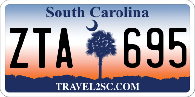 SC license plate ZTA695