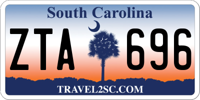 SC license plate ZTA696