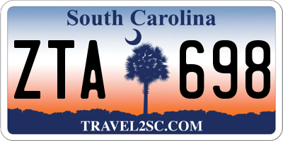 SC license plate ZTA698