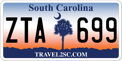 SC license plate ZTA699