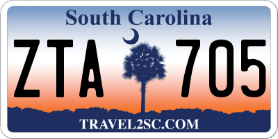 SC license plate ZTA705