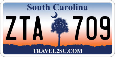 SC license plate ZTA709