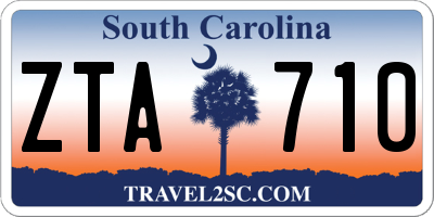 SC license plate ZTA710