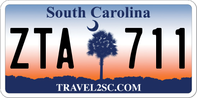 SC license plate ZTA711