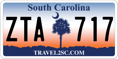 SC license plate ZTA717