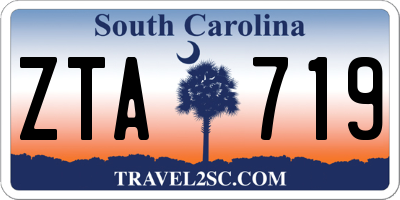 SC license plate ZTA719