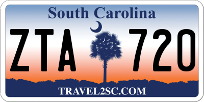 SC license plate ZTA720